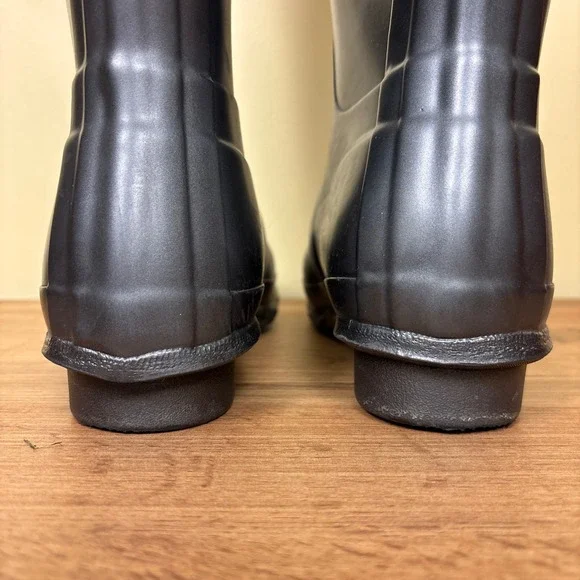 HUNTER Original Tall Nebula Waterproof Rain Boot Silver Women Size 7 Rubber - Picture 12 of 16